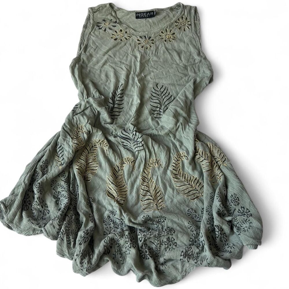 Free-people Women's Green and Khaki Vest